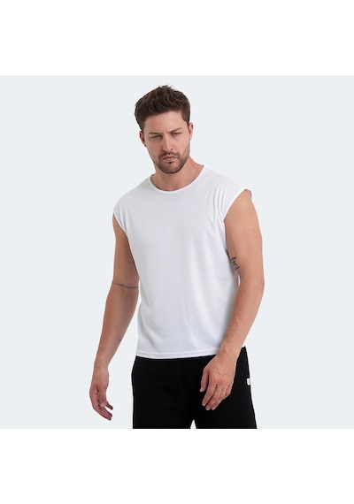 Slazenger Vaska I Erkek Tişört Beyaz