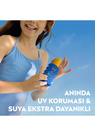 Nıvea Sun Spf50+ Çocuklar İçin Yüksek Güneş Koruyucu Vücut Spreyi 200ml,ekstra Suya Dayanıklı,e&amp C Vitamini
