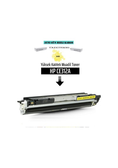 Yazicitekno Hp Ce312A Sarı Uyumlu Toner /Wb/126A/M175/Cp1012/Cp1020/Cp1025/M