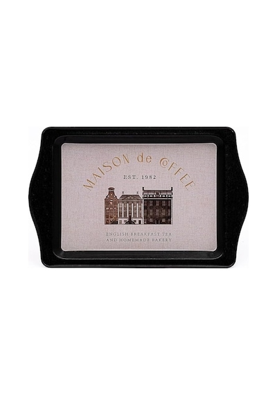 Evle-ee170-7f Azura Coffee Desenli Dikdörtgen Tepsi 16x25 Cm Azura Coffee Sku: Smg8690010580627