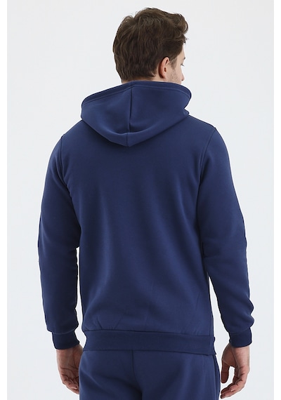 Monox Erkek Kapşonlu 3 İplik Sweatshirt Açık Lacivert