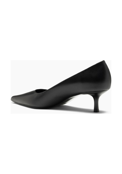 Alberta Hakiki Deri Siyah 5 Cm Topuklu Stiletto Ayakkabı