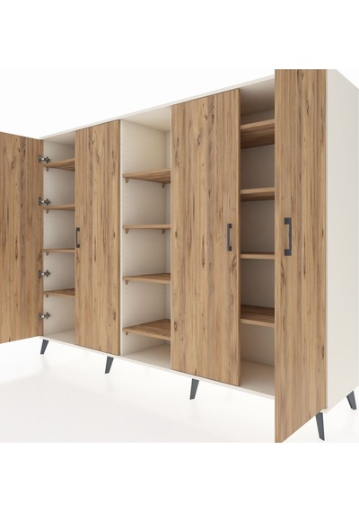 Hyperion Dolap 12 Raflı 4 Kapaklı 220x44x163 Aytaşı-çam Atlas Çam - Aytası Hyperion Dolap 12 Raflı 4 Kapaklı 220x44x163 Aytaşı-çam Atlas Çam - Aytası