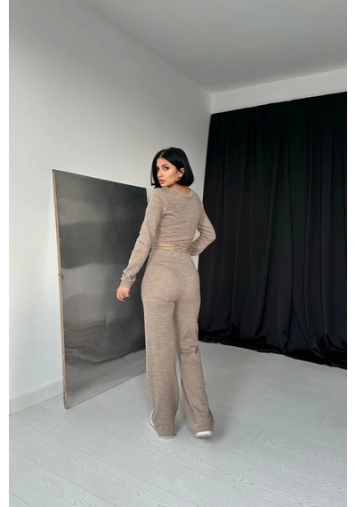 Defymoda Bej Triko Takım Bej