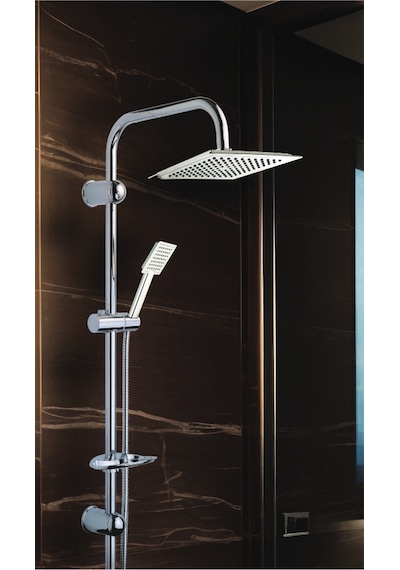 Modamix Dubai Flat Tepe Duş Seti Krom