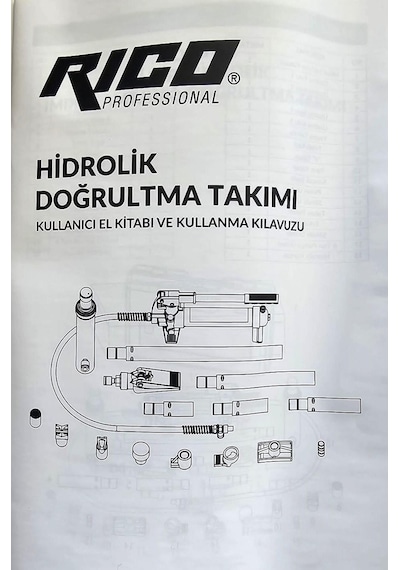 Rico Hidrolik Doğrultma Takımı 10 Ton Saatli 16 Parça 013-rc6036