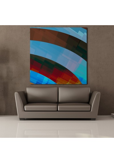 Renklerin Geçişi Kanvas Tablo 90x90cm