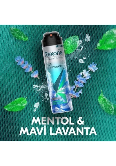 Men Thermocool Erkek Sprey Deodorant Menthol & Blue Lavender 150 Ml