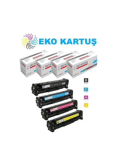 Hp Color Laserjet Pro Mfp M479dw Çipli 4 Renk Takım Uyumlu Toner