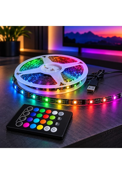 Orbus Rgb+beyaz Şerit Led 5 Metre