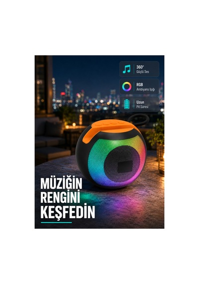5.0 Hoparlör Rgb Işıklı, Güçlü Bas Ve 360 Surround Ses 5.0 Hoparlör Rgb Işıklı, Güçlü Bas Ve 360 Surround Ses