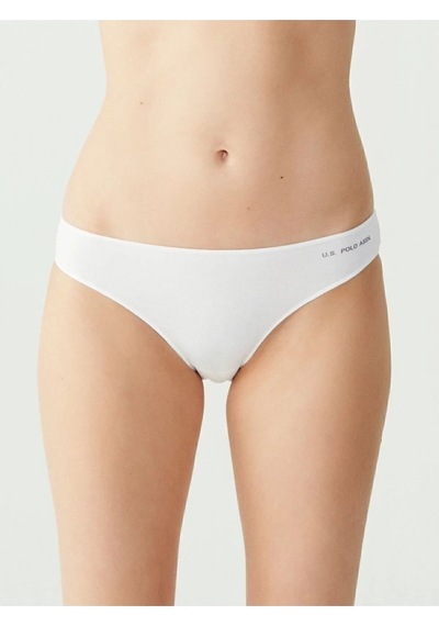 U.s. Polo Assn. Kadın 5'li Kıl Lastikli Slip Siyah-beyaz-ten-beyaz-ten 001