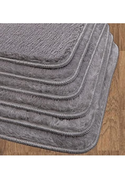 Ayrex My Evilla Sandaliye Minderi 6'li 40x40 Açık Gri Diğer