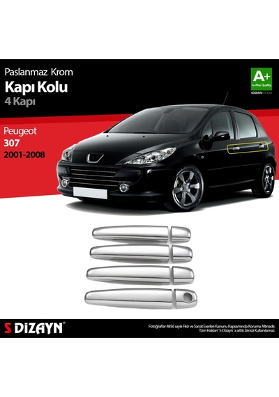 Peugeot 307 Krom Kapı Kolu 4 Kapı 2001-2008