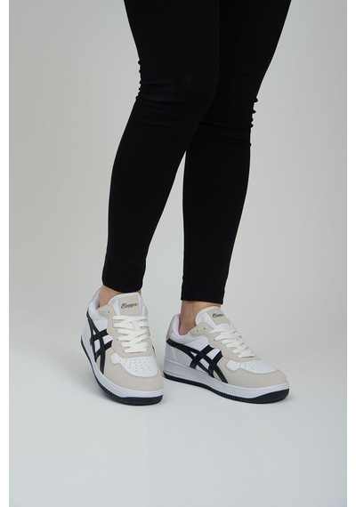 Etayger Günlük Rahat Unisex Klasik Siyah-beyaz-gri Sneaker Ayakkabı