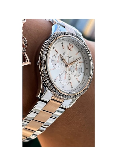 Ferrucci Fc06995 Rosegold Çelik Taşlı Şık Kadın Kol Saat+bileklik