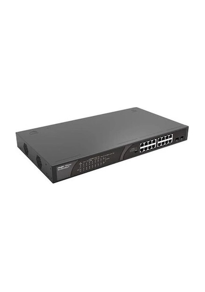 Ruıjıe Reyee 16 Port Rs-es118gs-p 10/100/1000 2x Port Combo Gigabit Sfp Poe Switch 247w Çelik Kasa Rack Mount