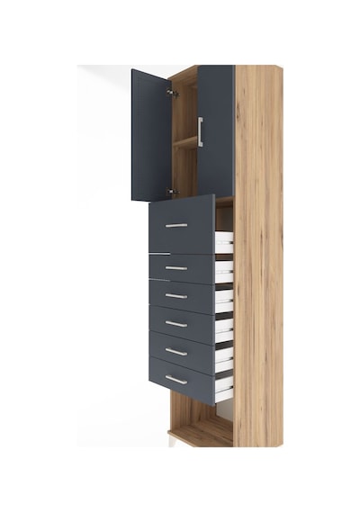 Hyperion Dolap 2 Raflı 6 Çekmeceli 2 Kapaklı 60x44x243 Çam-an... Çam Hyperion Dolap 2 Raflı 6 Çekmeceli 2 Kapaklı 60x44x243 Çam-an... Çam