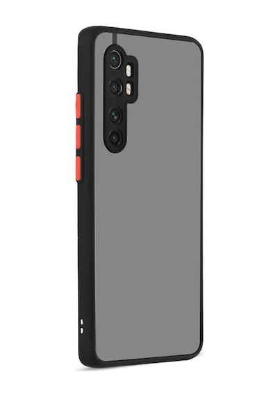 Xiaomi Mi Note 10 Lite Kılıf Hux Düğme Ve Kapak Zıt Renk Kılıf