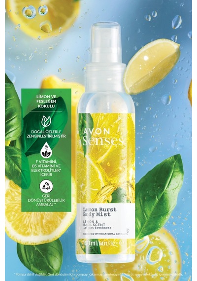 Avon Senses Lemon Burst Vücut Spreyi 3 x 100 ML