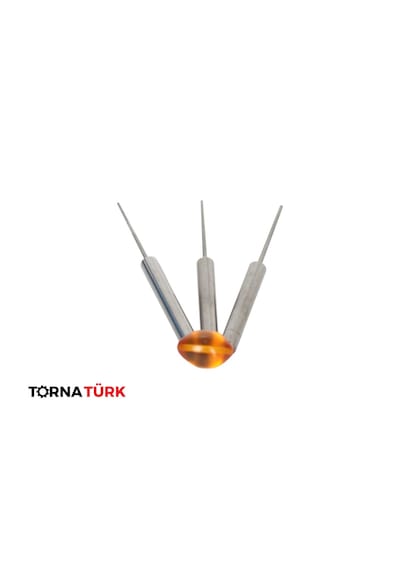 Tesbih Elmas Tığ - Elmas Konik Mil İşleme Ekipmanı Metalik Gümüş