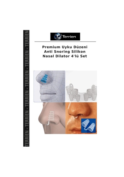 Premium Uyku Düzeni Anti Snoring Silikon Nasal Dilator 4'lü Set