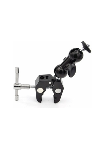 Ayex Dual Ball Heads Magic Arm + Super Crab Clamp Kelepçe