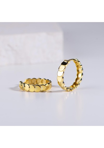 Goldkupe 14 Ayar Altın Pul Halka Küpe 4,33 Gr-6425