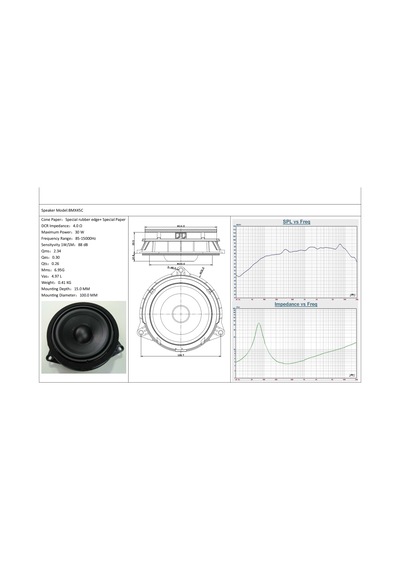 Bmw Series X5 / X6 - Steg Upgrade Speaker - Model Bmx45C