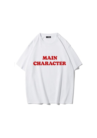 Brz Collectıon Brz Collection Unisex Oversize Character T-shirt Beyaz