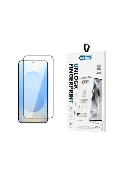 Galaxy Uyumlu  S25 Plus Hd Cam Ekran Koruyucu Go Des Gd-001 Parmak İzi Bırakmayan 9h Temperli Siyah