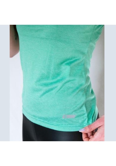 Lotto Kadın Açık Yeşil Düz T-Shirt W1137 Çok Renkli