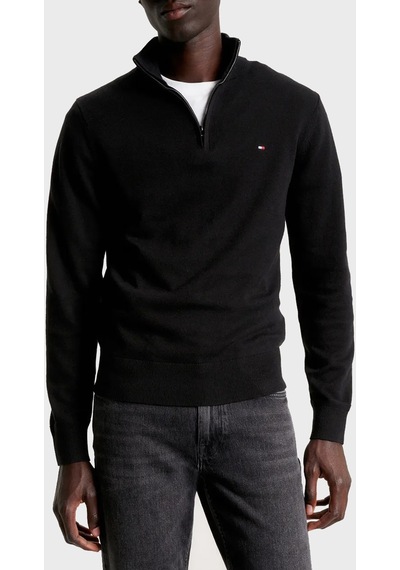 Tommy Hilfiger Pamuk Ve Kaşmir Karışımlı Regular Fit Yarım Fermuarlı Kazak Erkek Kazak Mw0mw28049 Bds Siyah Tommy Hilfiger Pamuk Ve Kaşmir Karışımlı Regular Fit Yarım Fermuarlı Kazak Erkek Kazak Mw0mw28049 Bds Siyah