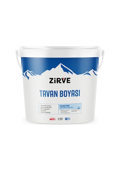 Zirve Tavan Boyası 3,5 Kg Beyaz 3.5 KG
