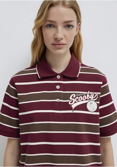 Mavi - Scobby Doo Baskılı Bordo Tişört 1614046-91112 Bordo