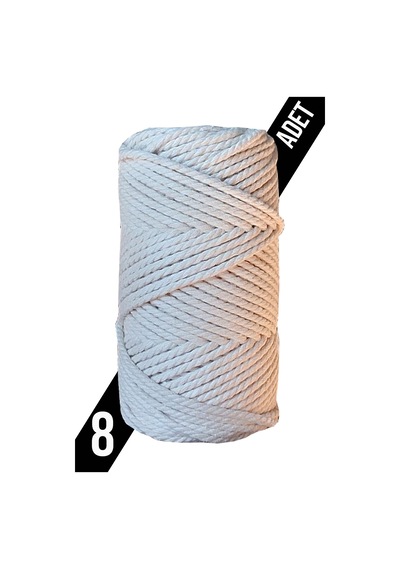 2 Kg 3 Mm 3 Büküm Burgulu Makrome İpi