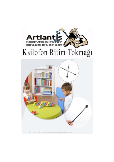 Ksilofon Tokmağı 1 Çift Kırmızı 1 Paket Ritim Çubuğu Plastik