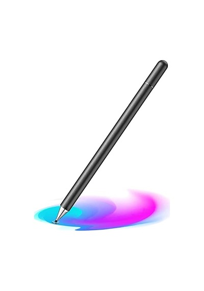 Dokunmatik Passive Stylus Kalem Tablet Telefon Bilgisayar Kalemi 2 İn 1 Siyah Diğer