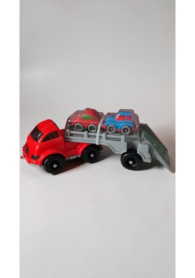 Transport Mini Arabalı Kamyon Boyut:30cm Mini Arabalar:7cm