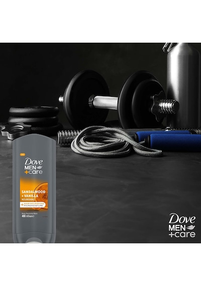 Dove Men +care Duş Jeli Body, Face&hair Sandalwood +vanilla 400 Ml X2