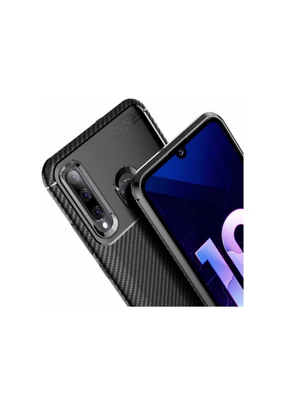Huawei Honor 20 Lite Kilif Silikon Esnek Karbon Görünümlü Negro 404019901