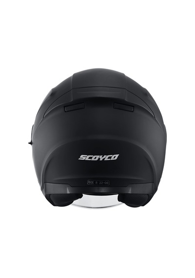 Scoyco Of-669 Güneş Vizörlü Yarım Açık Kask Mat Siyah