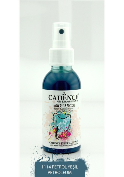 Cadence Your Fashion Sprey Kumaş Boyası 100Ml - 1114 Petrol Yeşil