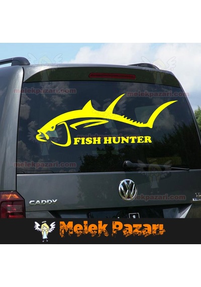 Balık Avcısı, Fish Hunter Avcılık Araba Sticker