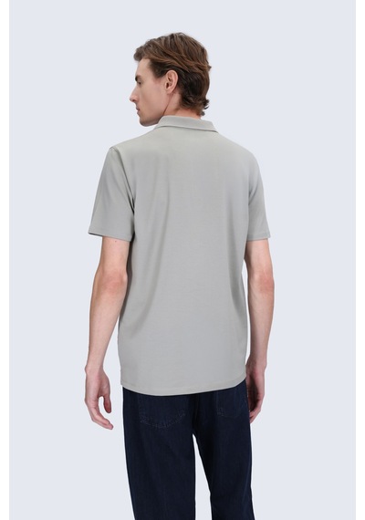 Hatemoğlu Haki Regular Fit Polo Yaka 100% Pamuk Merserize Tişört