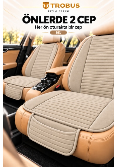 Trobus Ritim Audi A3 2016-2020 Baby Face 7'li Koltuk Minderi Bej