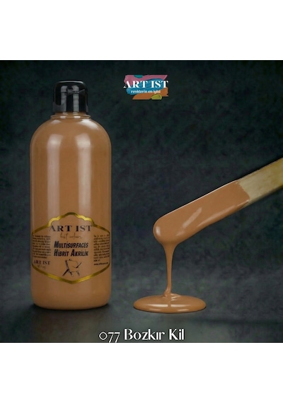 Multisurfaces Hibrit Akrilik Boyalar - 077 Bozkır Kil Ahşap, Taş Tozu, Hobi, Dıy