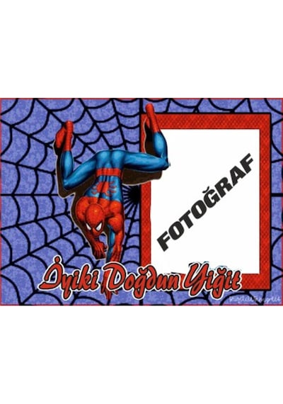Spiderman Doğum Günü Afişi (340768376)