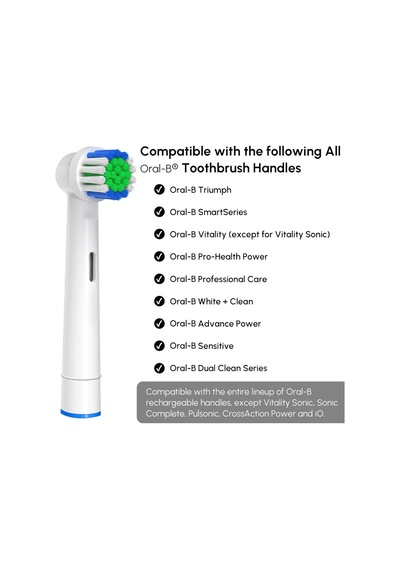 Oral-b Braun İle Uyumlu Yedek Diş Fırçası Kafaları, 4 Adet Profesyonel Elektrikli Diş Fırçası Kafaları Fırça Diğer