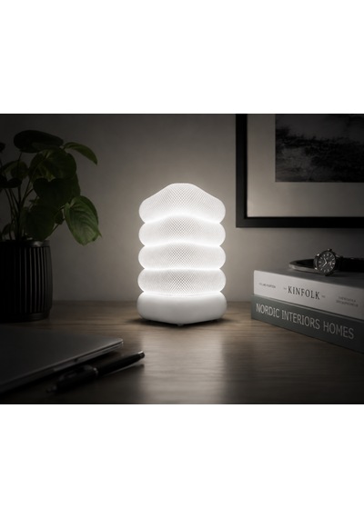 Soft Glow Masa Lambası - Fiş Bağlantılı Beyaz - Beyaz